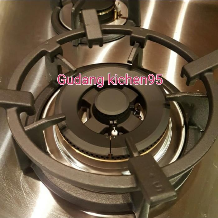 (Ready) Kompor Tanam Rinnai Rb 93 Us / Kompor Tanam Stainless Rinnai 3 Tungku Bestseller