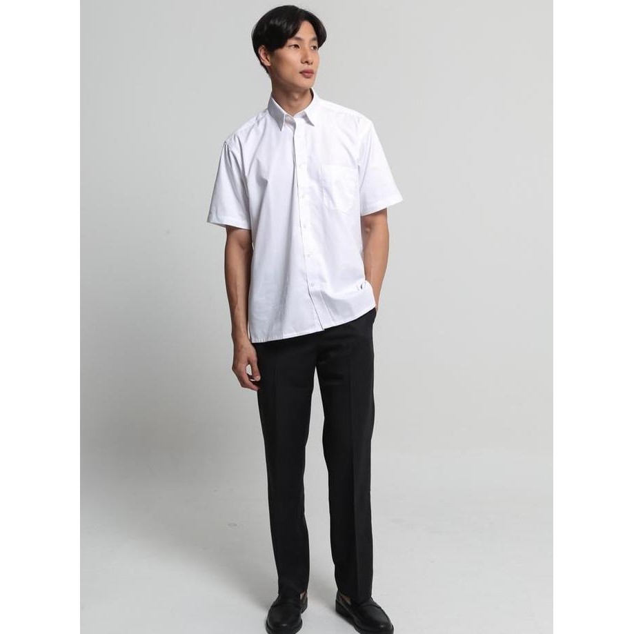 VALINO KEMEJA PUTIH PRIA LENGAN PENDEK - V-XXXB02-A5