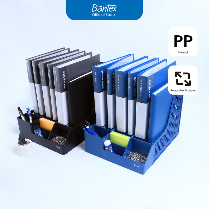 

Bantex File Organizer / Magazine Holder / Rak Simpan Buku dan Pena / Bahan PP | 3 Section BJ7646