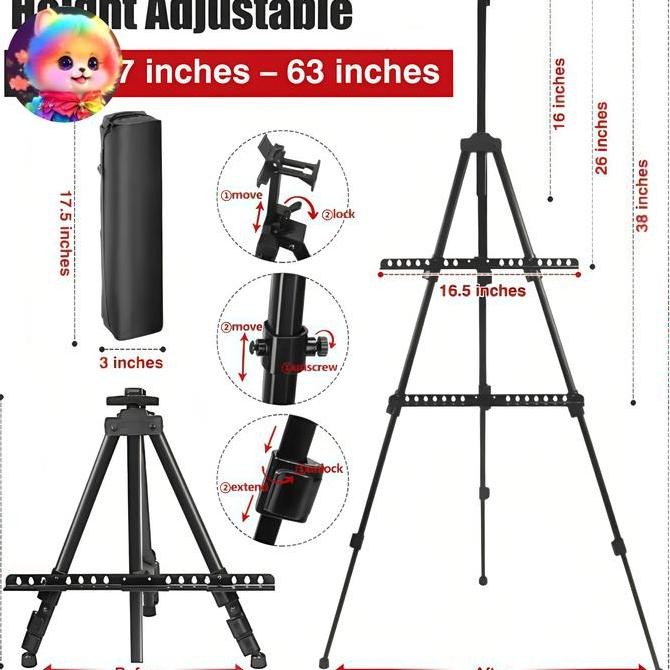 

Tripod White Board Poster Frame Easel Lukis
