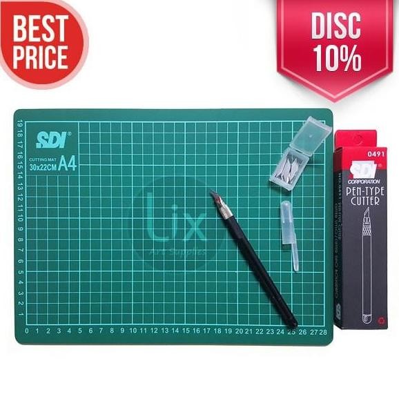 

Paket Cutting Mat A4 + Pen Cutter