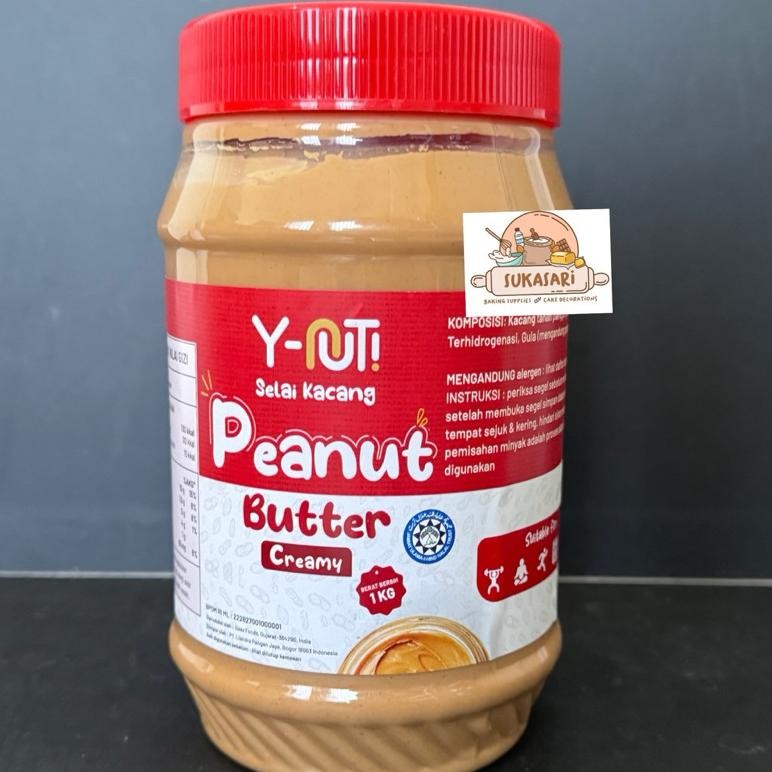 

Y-NUT Peanut Butter 1kg Creamy Y NUT Y-NUT! Selai Kacang filling Spread Jam oles