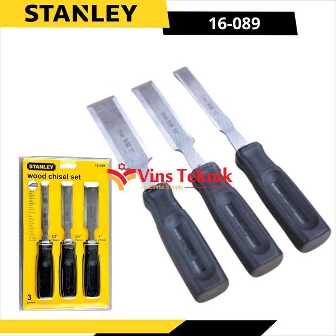 STANLEY BASIC WOOD CHISEL SET Pahat Kayu 3 pcs STANLEY 16