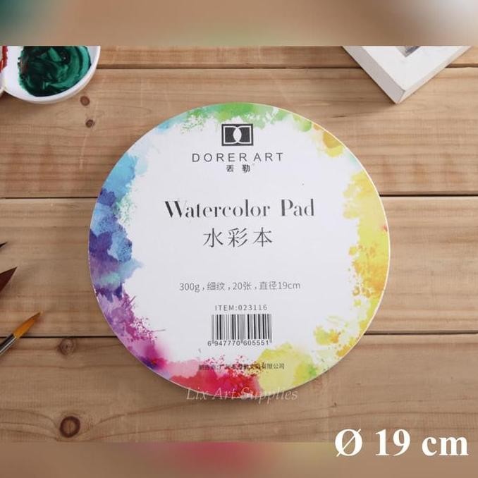 

Dwurer Art Round Watercolor Paper Pad 19 Cm (300Gsm - 20 Sheets)