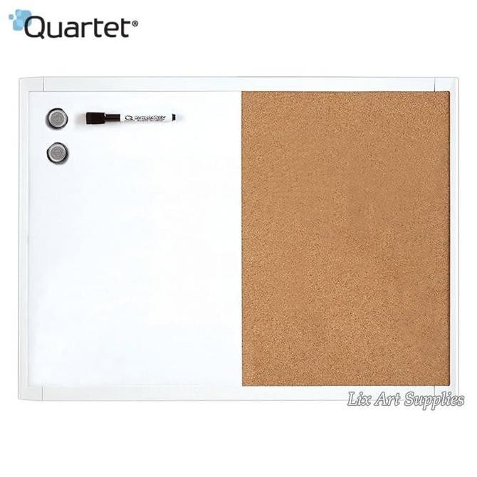 

Quartet White Frame Combination Board 43 X 58 Cm -Whiteboard Corkboard