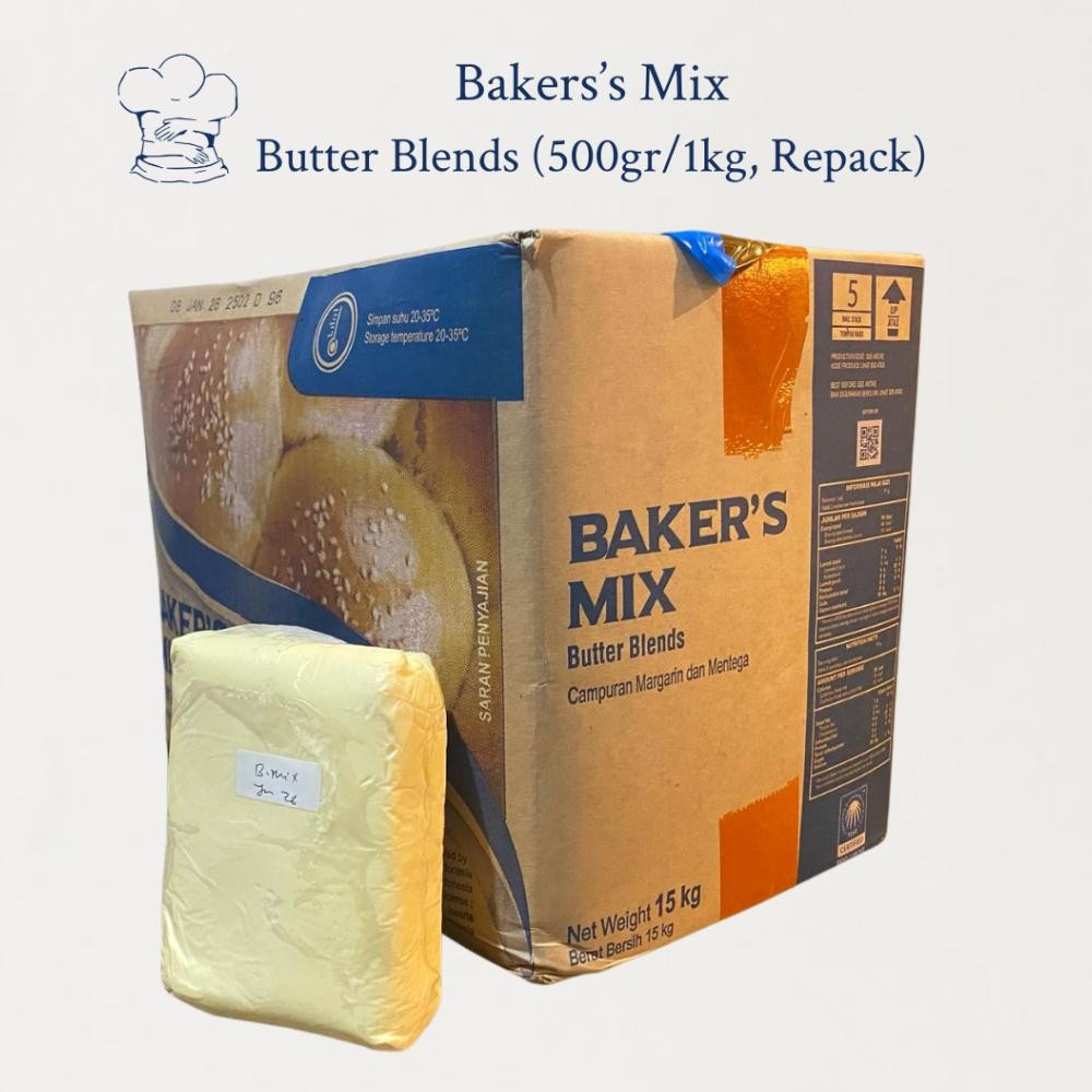 

Bakers Mix Anchor 500gr Margarin Campuran Butter Premium untuk Kue dan Roti (Butter Blends)
