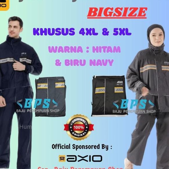 Jas Hujan Axio 882 Jumbo 4Xl 5Xl Bsize Xxxxl Xxxxxl
