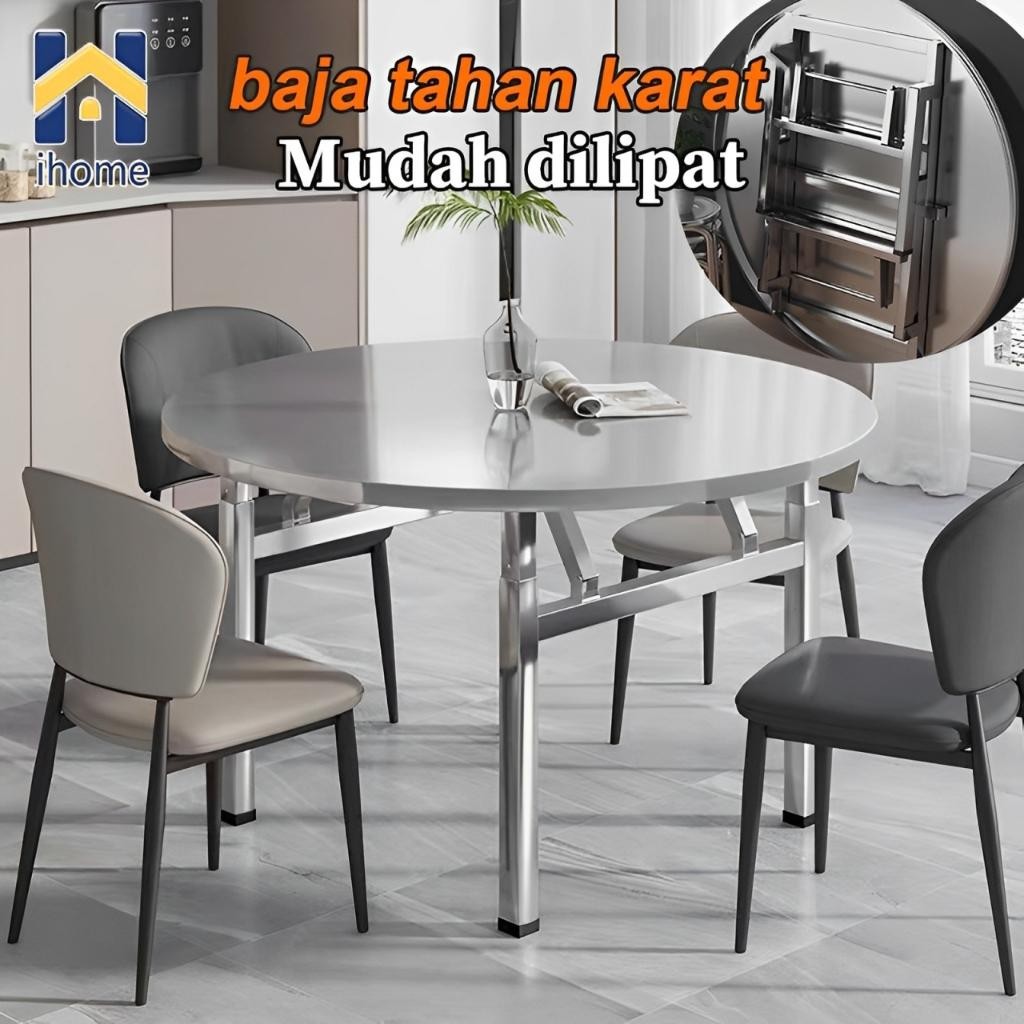 Meja Lipat Meja Makan Lipat Meja Makan Minimalis 2 Kursi Meja Bulat Besi Meja Bar Dapur Lipat