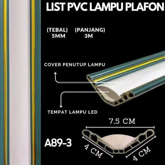 Hoptech - List Lampu Plafon Pvc / List Lampu Led New Stok