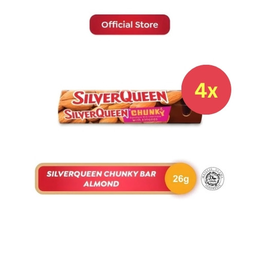 

Silverqueen Chunky Bar Almond 26 g x4
