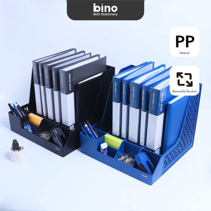 

[BMS Surabaya] Bantex Magazine Holder / Rak Simpan Buku dan Pena / Bahan PP | 4 Section BJ7648