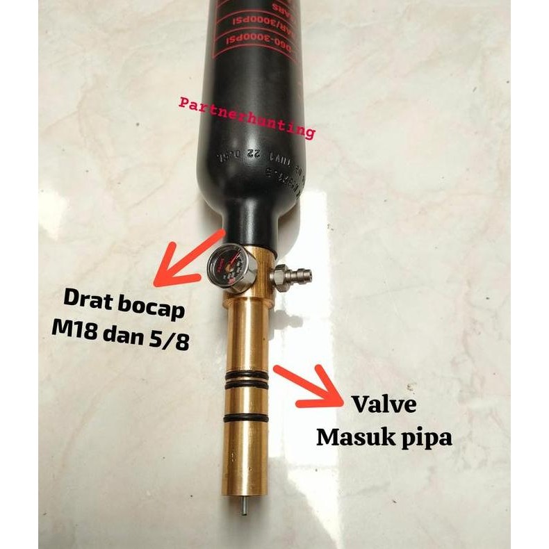 Adapter Lurus Bocap Set Valve Kerekan Bahan Kuningan Ukuran Masuk Pipa Bisa Request Co