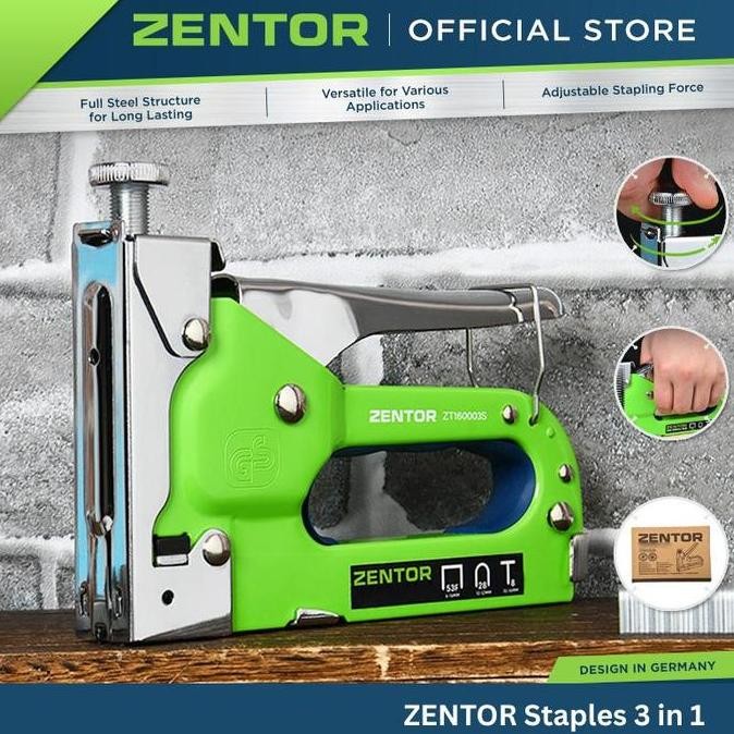 

Zentor Staples Tembak Staple Gun 3 In 1 Uk 4 - 14Mm Zt160001S/Zt160003S Co