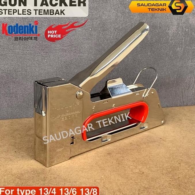 

Kodenki Stapler Gun R23 Mesin Alat Staples Paku Tembak Jok Motor Kayu Furniture Uk 13/4 13/6 13/8 Logam Co