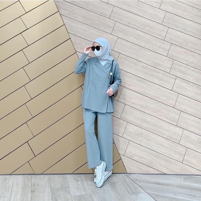 SFS Cottontrend - Divy Set | One Set Blezer dan Celana Wanita