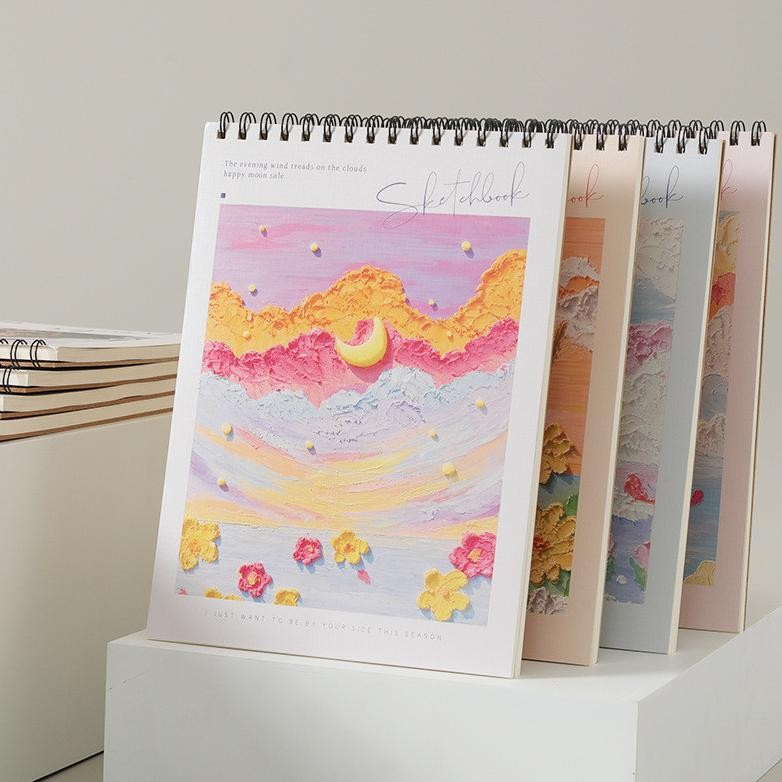 

Update! Sketchbook A4 Aesthetic Buku Gambar Vertikal Jilid Spiral 45 Lembar/90 Halaman