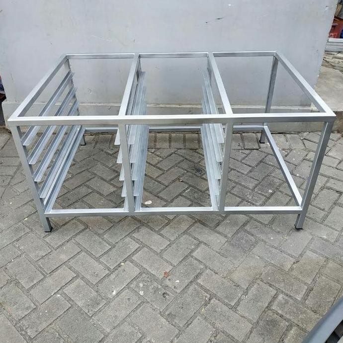TERBARU Meja Besi Oven Gas Strafood 1 Dek 2 Tray