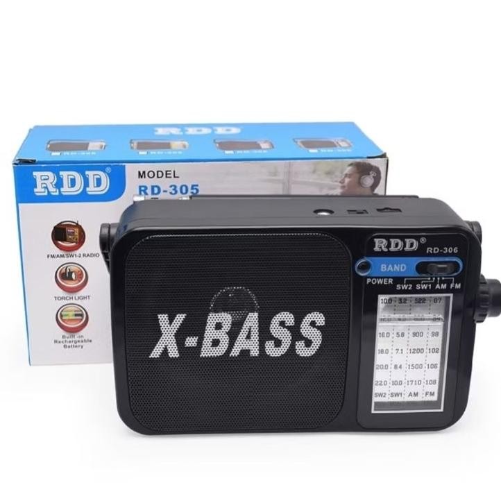 Radio Speaker Bluetooth Rd306 Xbass Portable Fmamsw Suara Kencang