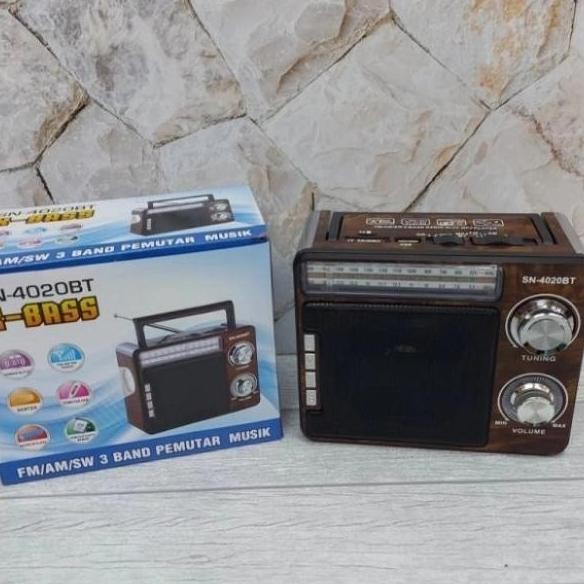 Cod Radio Sonia Sn4020Bt Xbass Fmamsw 3Band Pemutaran Musikradio