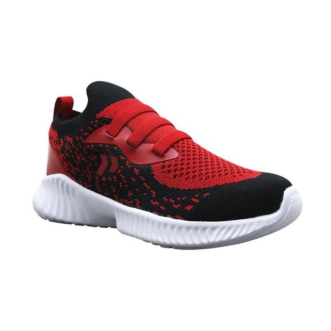 Precise Flexnit Kurven Tod Sepatu Sneakers Anak - Black/Red