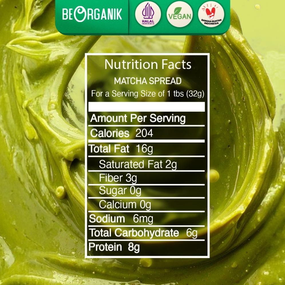 

Beorganik Matcha Butter All Variant - Vegan & Halal - Matcha, Almond, Peanut Butter - Unsweetened