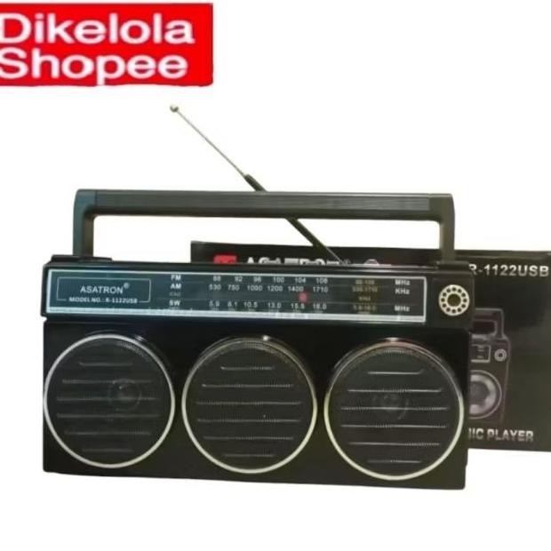 Pilihan E Radio Portabel Asatron 3 Speaker 3 Band Am Fm Sw Bluetooth Mp3
