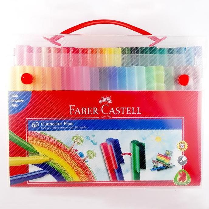 

Faber Castell Connector Pen 60 Colors - Spidol Warna Faber Castell