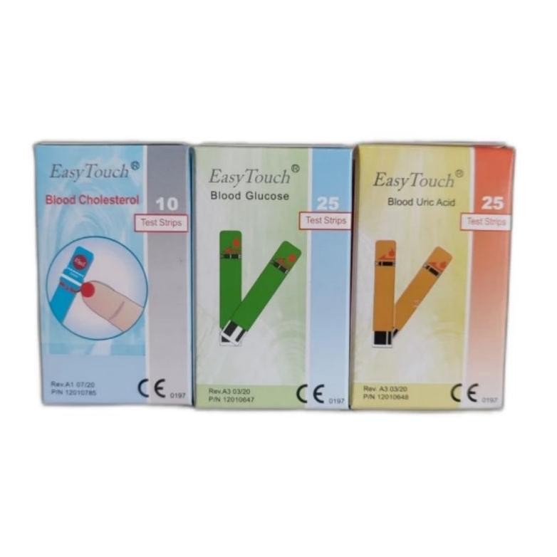 Easy Touch Strip GCU / Easy Touch Strip HB - Strip Gula Darah - Strip Kolesterol - Strip Asam Urat -