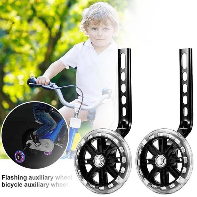 1 Pasang Roda Bantu Sepeda Anak 12 Kuat Roda Sepeda Anak Samping Universal Roda Samping Sepeda