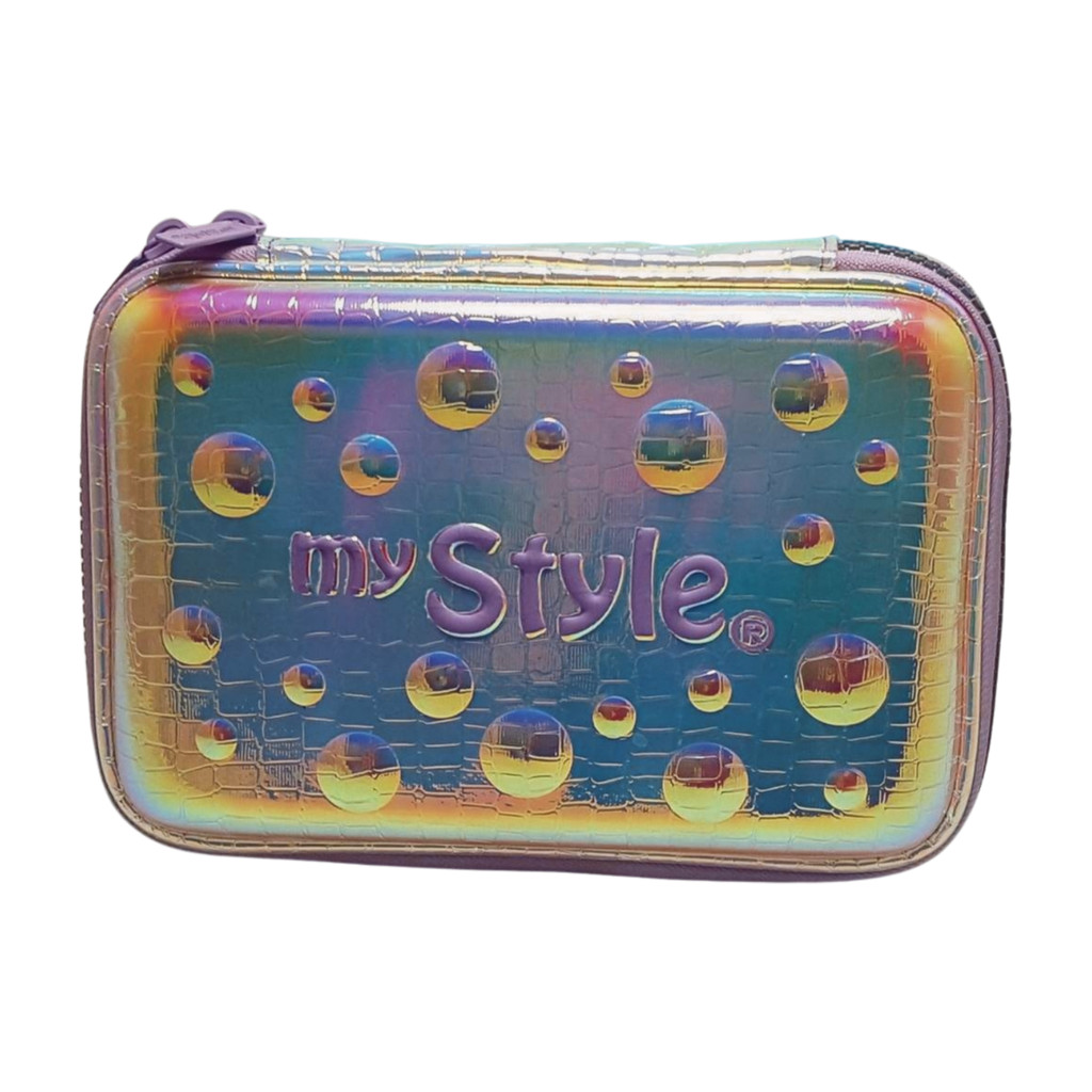 

My Style Hologram Hardtop Pencil Case Bubble - Tempat Pensil Multifungsi 3D Karakter Anak Perempuan