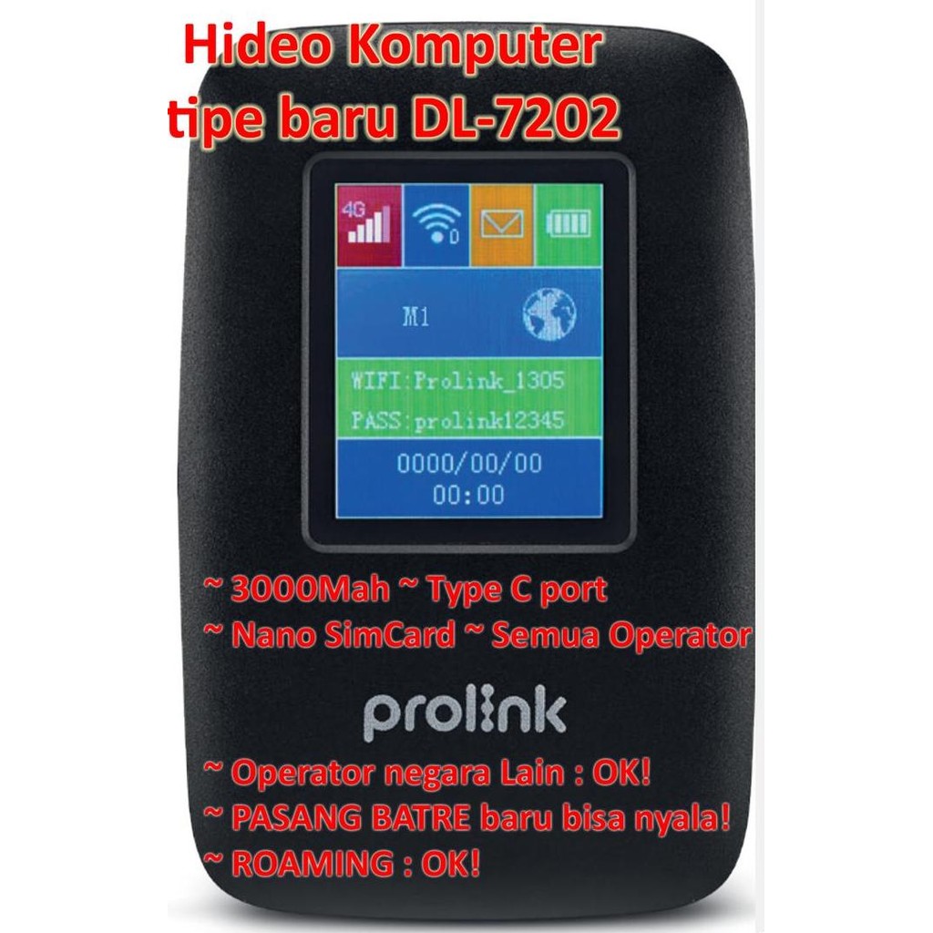 Modem Prolink 4G Dl7202 | Mifi Prolink 4G 150Mbps