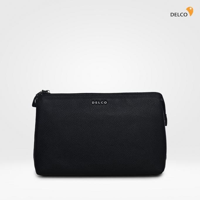 TAS PRIA DELCO BY ELIZABETH GENUINE LEATHER CLUTCH 0720-0384 ORIGINAL DAN TERPERCAYA