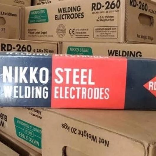 KAWAT LAS RD-260 NIKKO STEEL 2,6X350MM (5 KG) ORIGINAL DAN TERPERCAYA