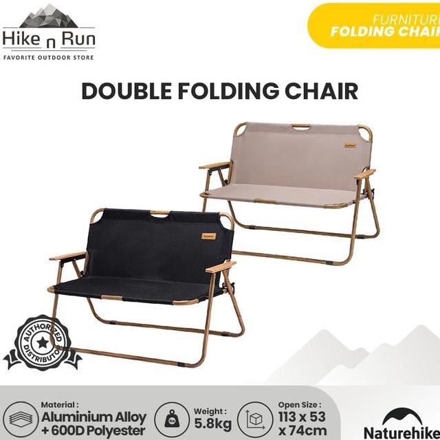 Kursi Lipat Camping Naturehike Nh20Jj002 Double Folding Chair