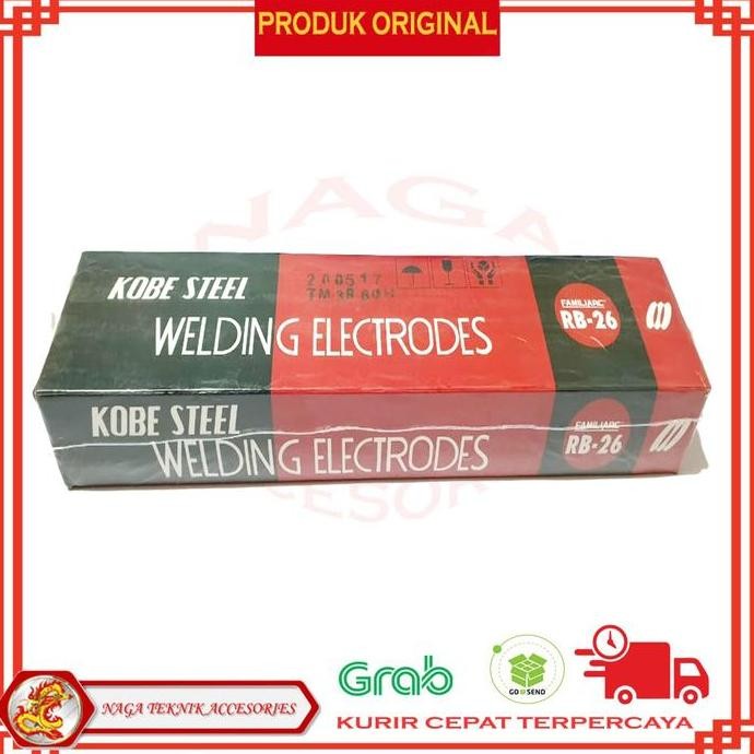 KAWAT LAS KOBE STEEL RB26 / KAWAT LAS LISTRIK / KAWAT LAS BESI ORIGINAL DAN TERPERCAYA