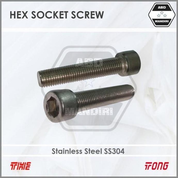 Ss304 Baut L Stainless M8 X 90 ( Hex Socket Screw ) M8X90 / 8X90