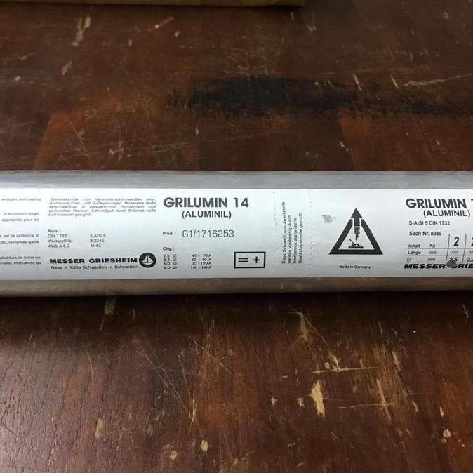 KAWAT LAS ALUMINIUM 4043 2.5MM STICK ELECTRODE LISTRIK ORIGINAL DAN TERPERCAYA