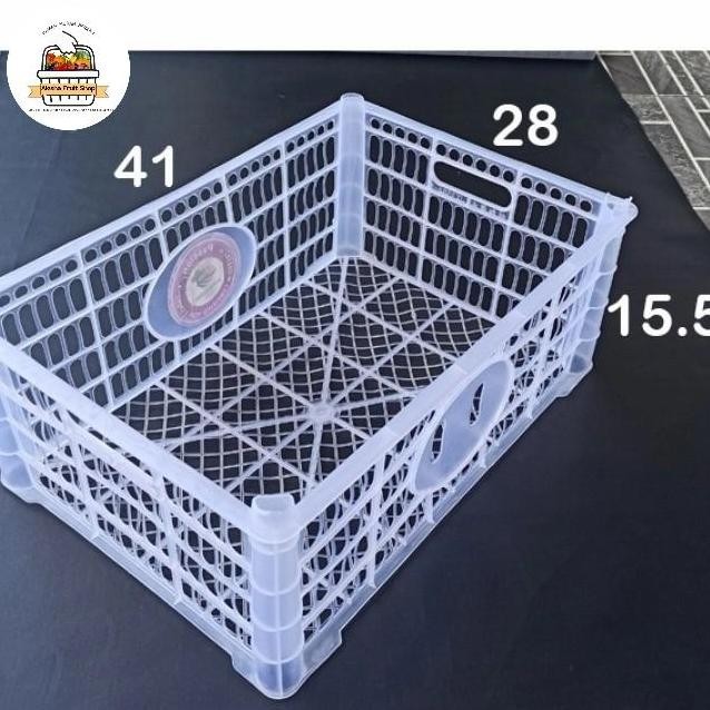 Keranjang plastik persegi bekas 2nd packing buah
