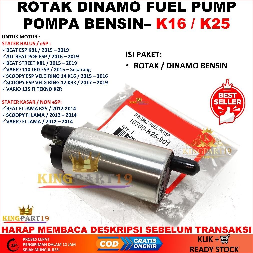Original Paket Rotak Beat Fi Beat Esp Beat Pop Vario 110 Fi Led Scoopy Fi / Rotak Dinamo Fuel Pump B