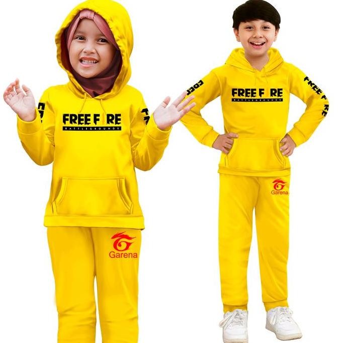 Setelan Anak FF sweater Hoodie Suiter/Topi Piyama ZM300054 Setelan Olahraga Anak Cowo