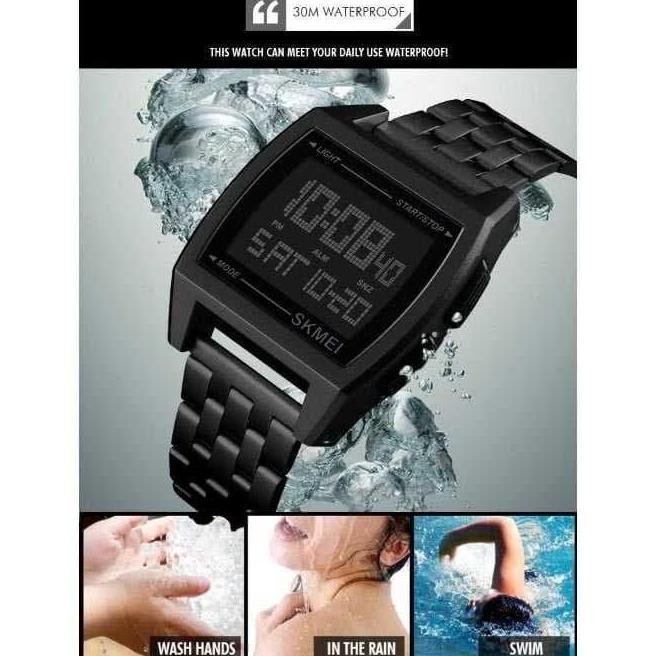 SKMEI Jam Tangan Digital Pria - 1368 - Silver