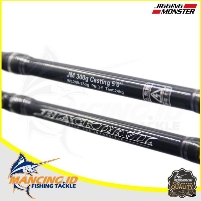 Joran Overhead/OH Jigging Monster Black Devil Fuji Alconite Guide