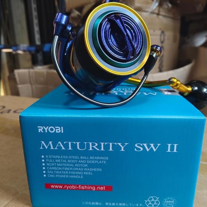 reel ryobi maturity II 8000 type sw bunglon power handel reel laut