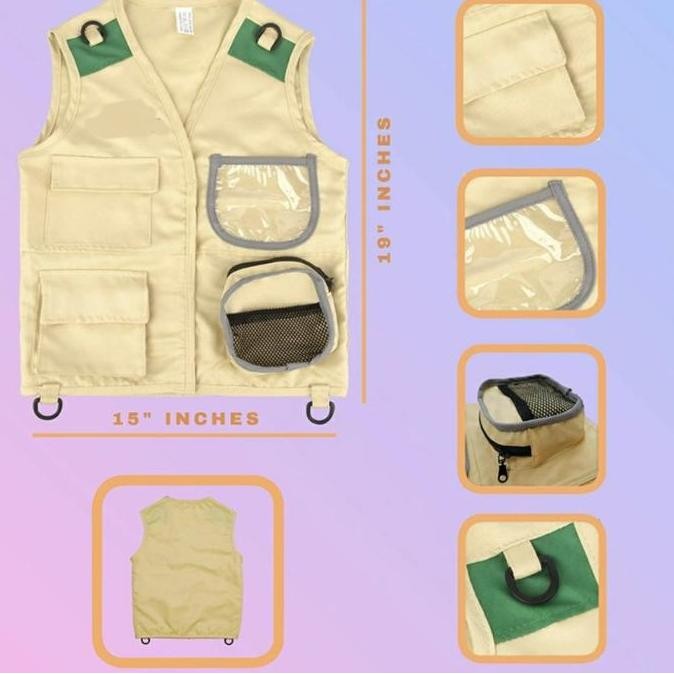 Costume Kids Safari,Explorer Zoo Keeper Kostum Anak Profesi Penjelajah