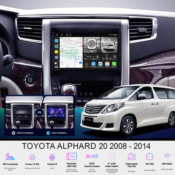 '' Headunit Android Oem Series Toyota Alphard 2008 - 2014 ''