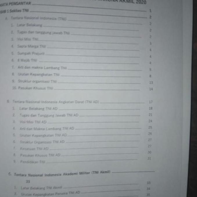 Buku Panduan Resmi Calon Taruna Akademi Militer Akmil Tni Ad 2025 Terbaik 100% Original