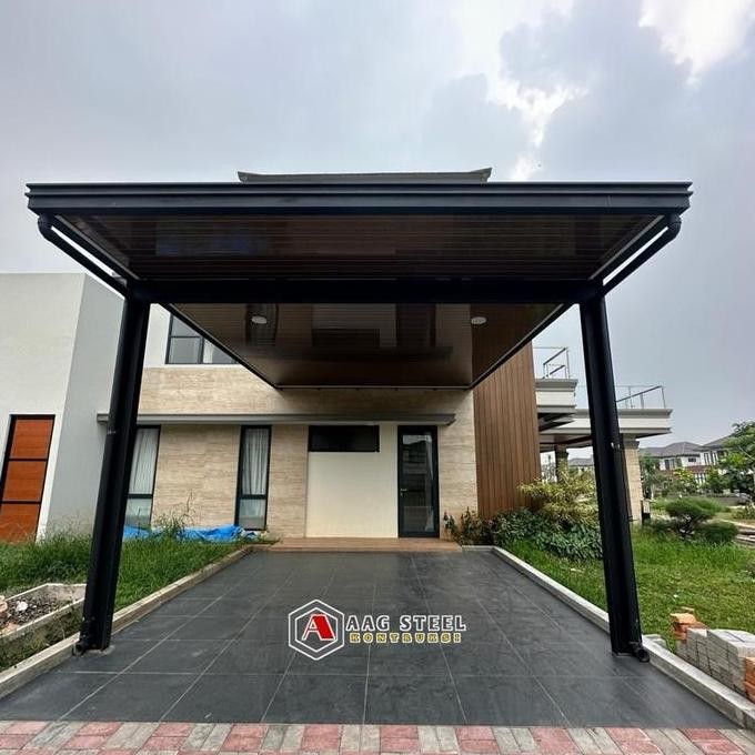 Kanopi Plapon Pvc Lis Bending 30Cm Modern Tiang Wf 150 Lis Frofil Dan Talang Plafon Besi Baja