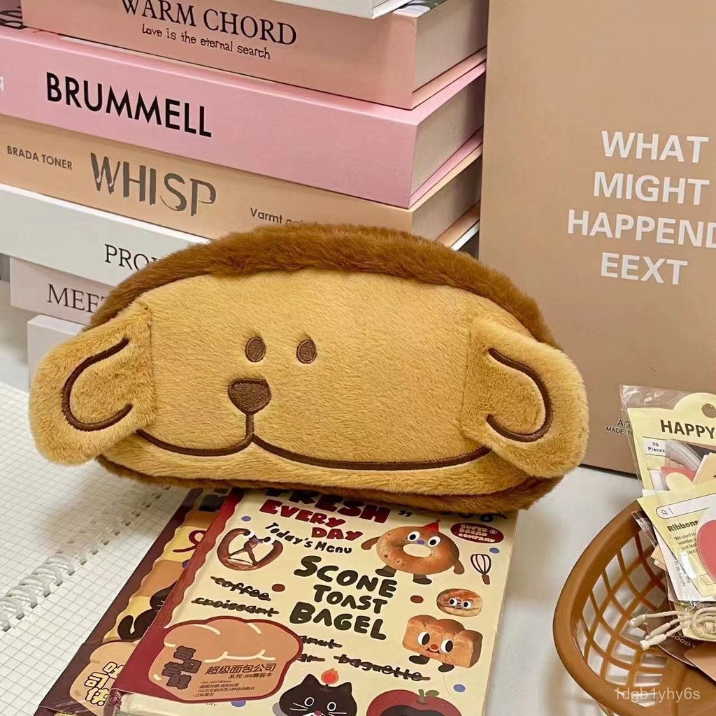 

Plush Cartoon Anime Pencil Case Cartoon Cute Student High-Value Stationery Box ins Large Capacity American Style Storage Bag DXCR