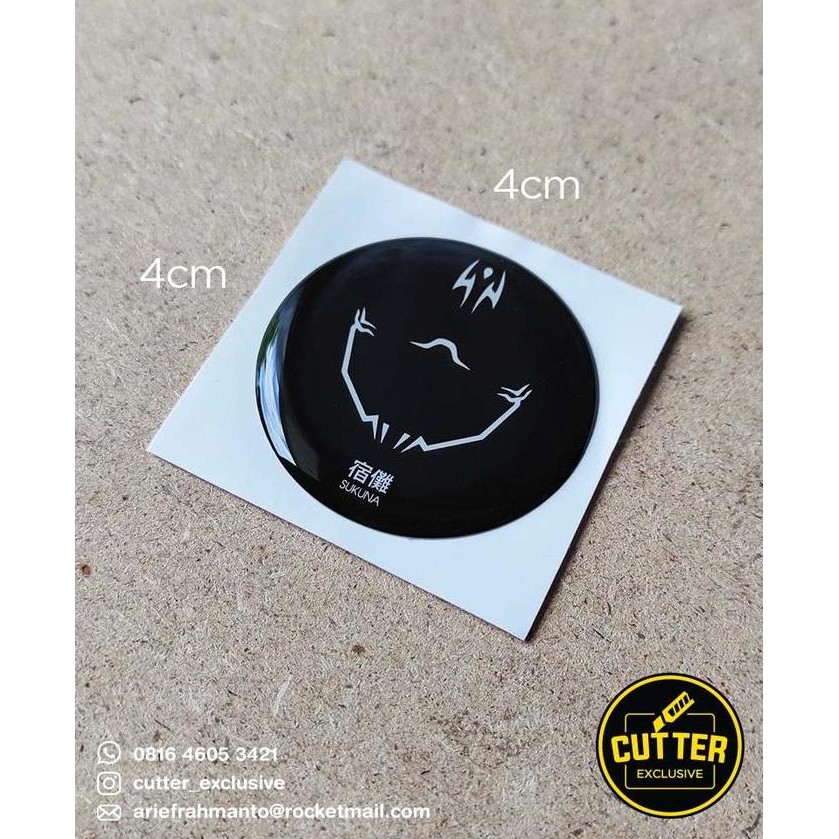 

DR161>> emblem sticker resin SUKUNA JUJUTSU KAISEN