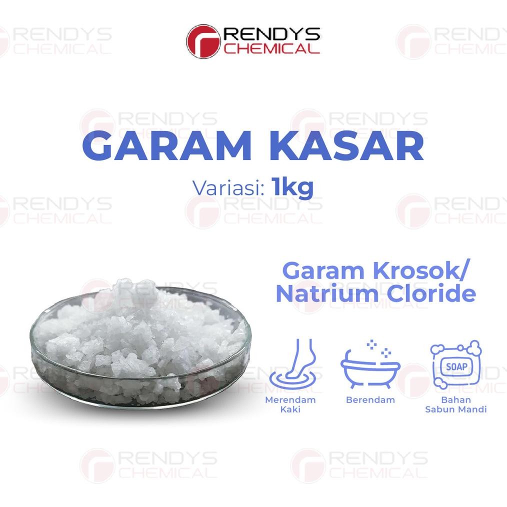 

(Terbaru) Garam Kasar / Garam Krosok / Natrium Cloride - 1 Kg (Terlaris)